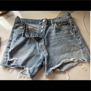AGOLDE A Golde Parker denim shorts 28